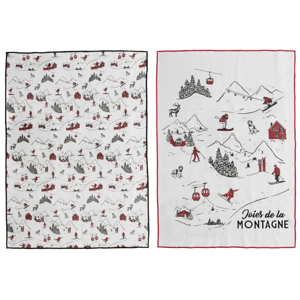 Lot de 2 torchons Alpage Amadeus