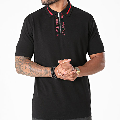 Polo Manches Courtes 50456803 Noir Rouge