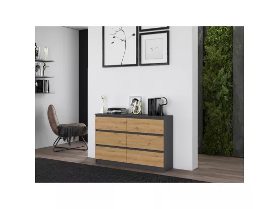 Commode Malwa M6/120 ANTHRACITE ARTISAN