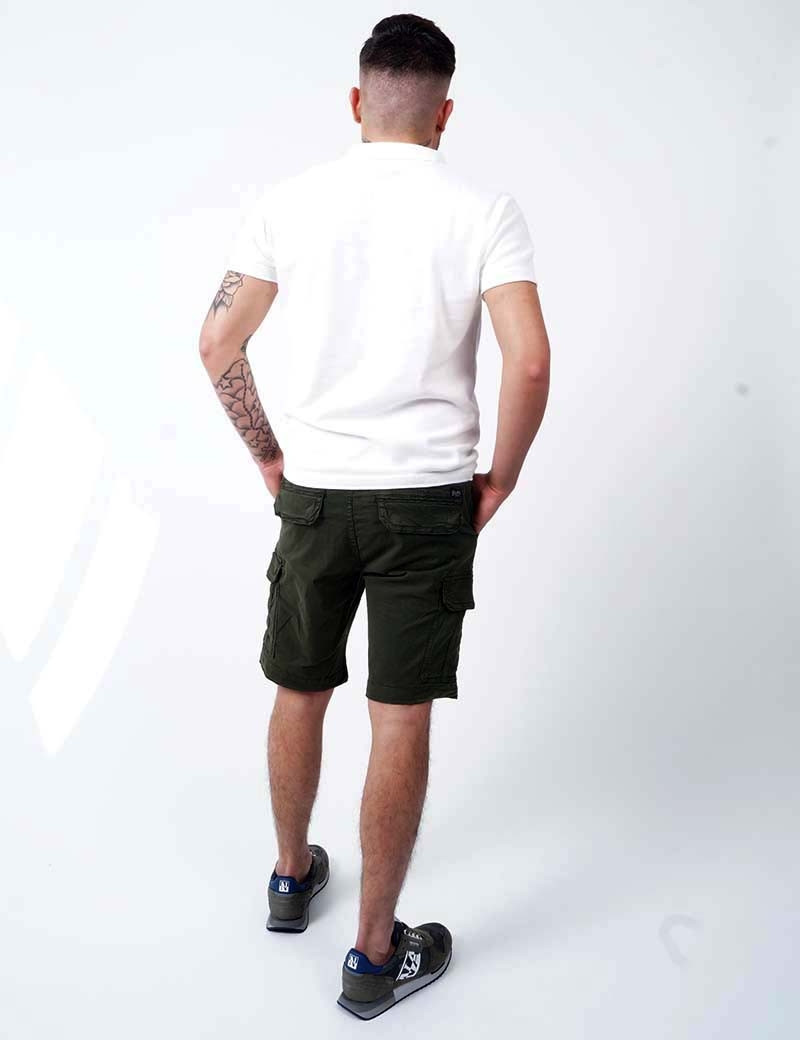 PETROL IND BERMUDA CARGO STRETCH DARK ARMY