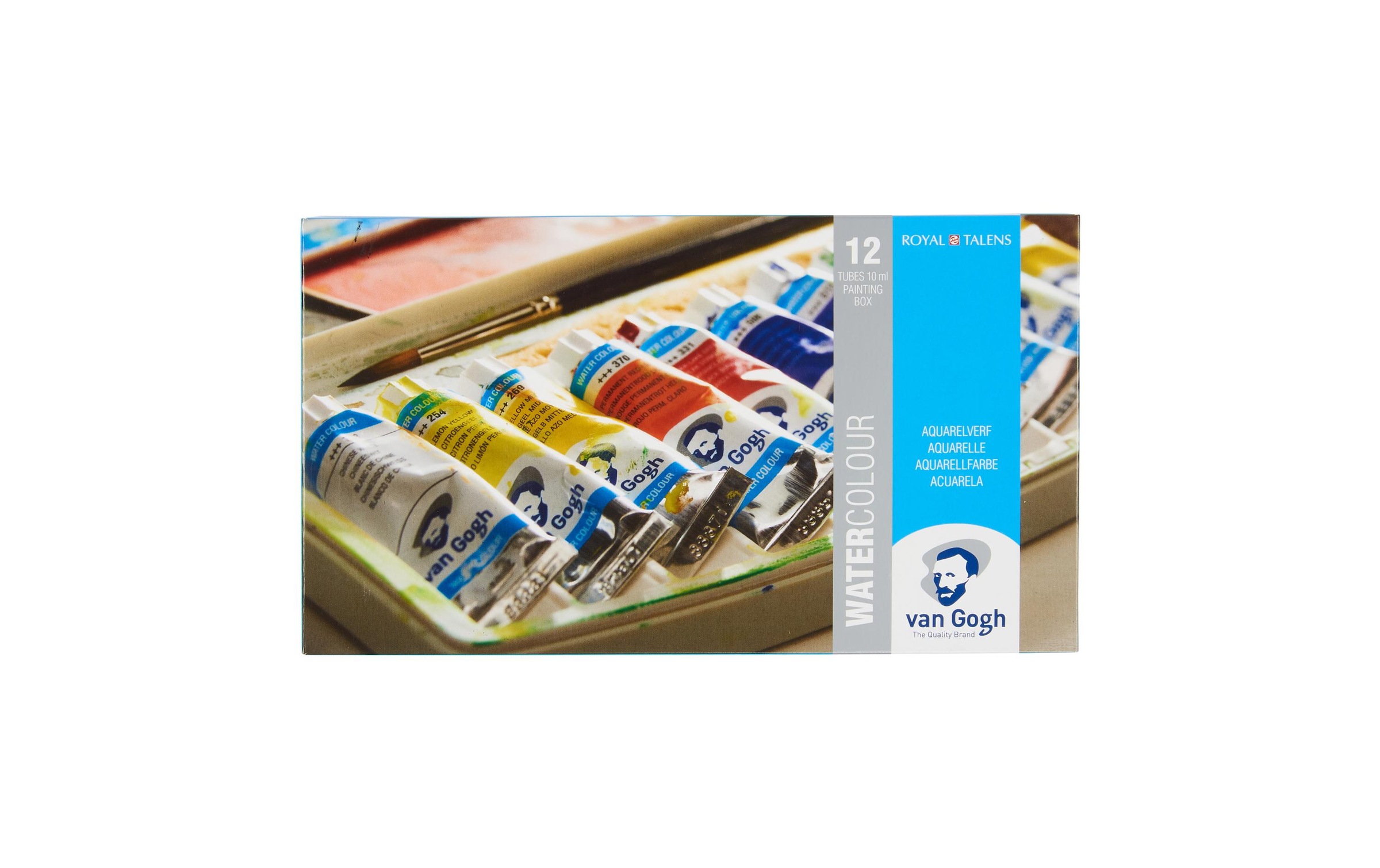 Aquarellfarbe »Van Gogh Malkasten 12er-Set, Mehrfarbig« 15 Stk. tlg.