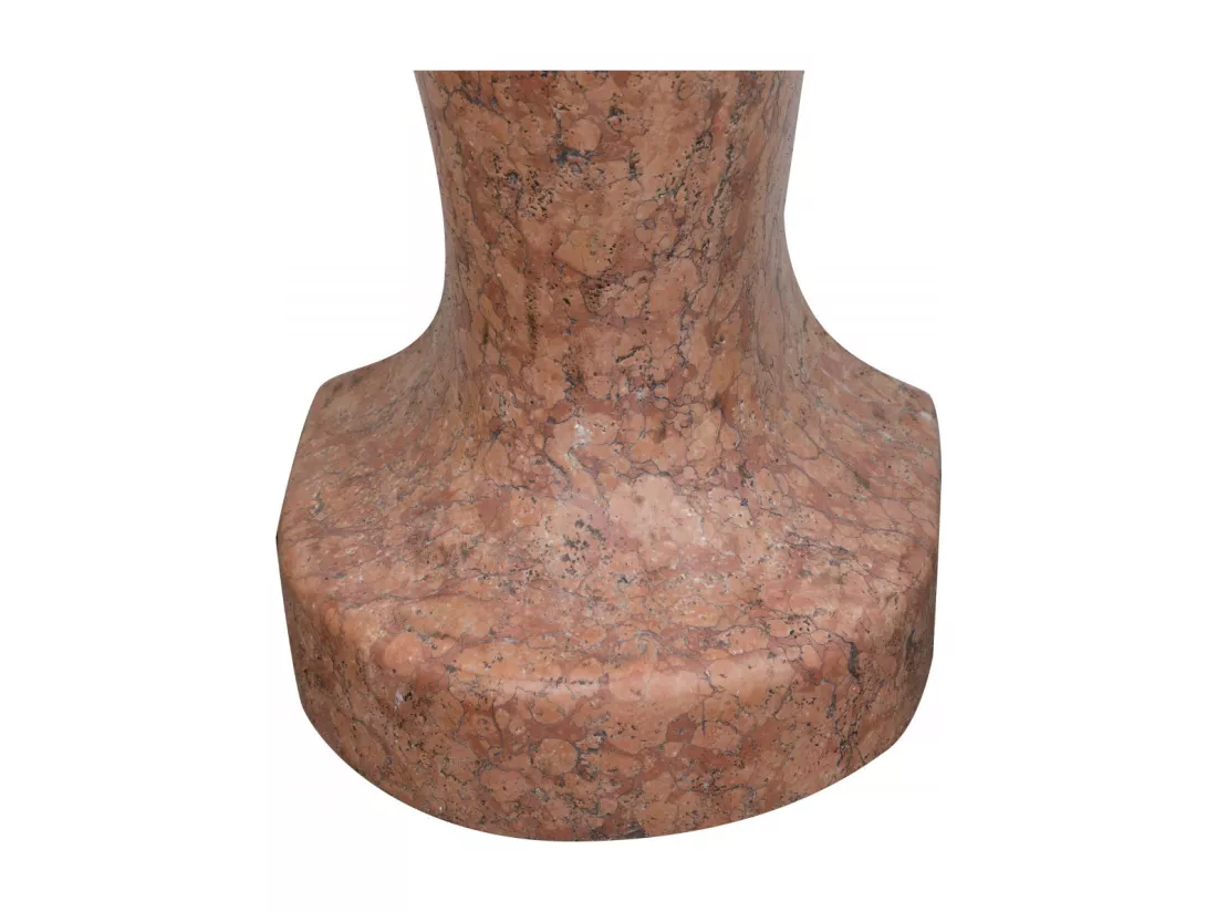 BISCOTTINI Fontaine - Marbre Rouge de Vérone - Décorative - Fontaine de Jardin - Extérieur - Fontaine Murale - Dosseret - Décoration Murale - Décoration de Jardin - 65x43x130cm