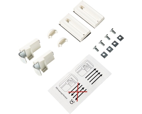 Klembeugels voor Soluna dubbele rolgordijnen, 2-pack