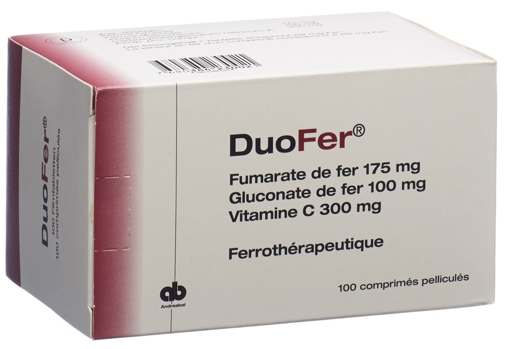 DUOFER Filmtabl Erw Blist 100 Stk<br>100 Stück, Blister, Filmtablette