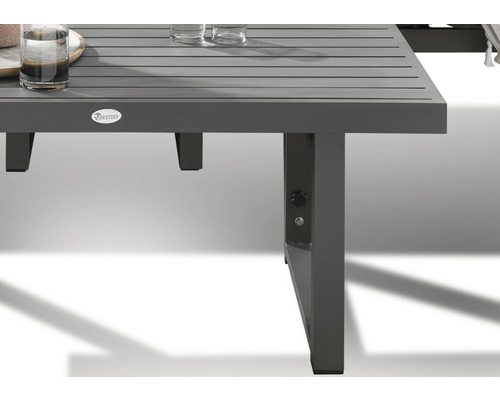 Destiny Sea Point 4-zits loungeset bestaande uit: 2 banken, aluminiumgrijze tafel