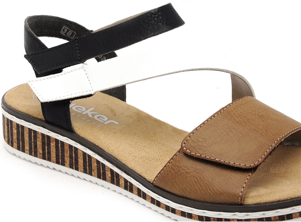 Rieker nu pieds plats femme v3670 multicolore