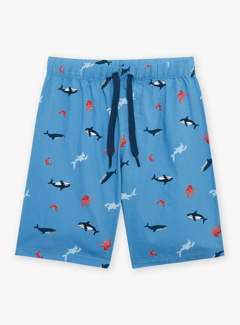Pyjama écru à motif et imprimé animaux