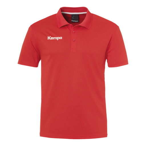Camisa polo Poly vermelha Kempa