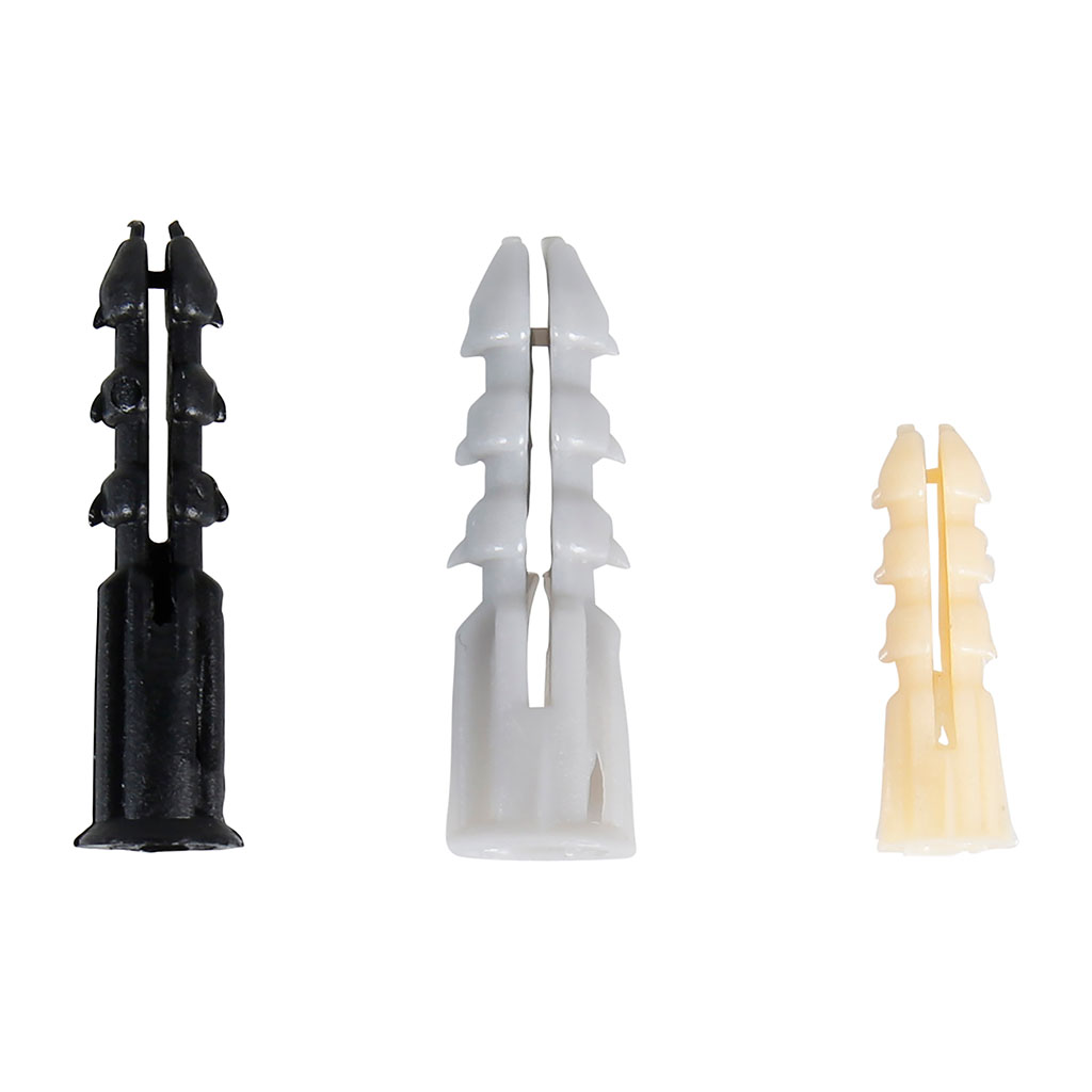 Assortiment de 200 chevilles plastique D 5, D 6 et D 8mm