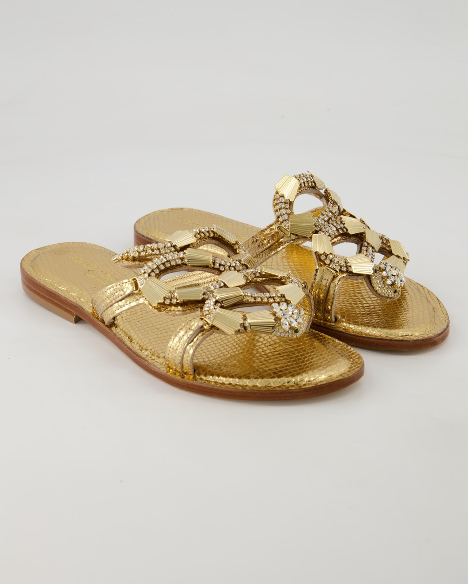 Konstantin Starke PS361 Pantoletten in Gold