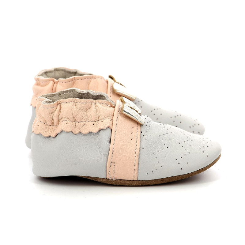 Robeez Robeez chaussons Happy Mood rose