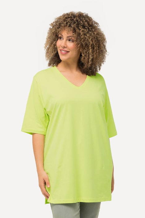 T-Shirt, V-Ausschnitt, Relaxed, Halbarm