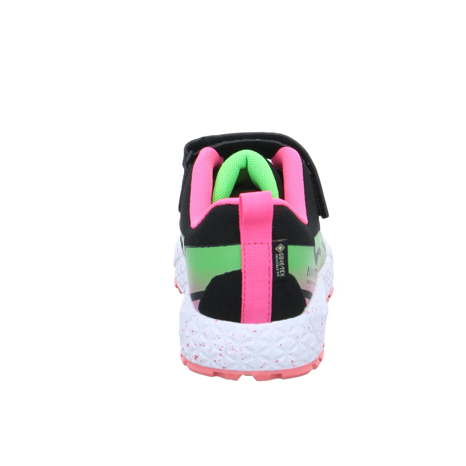PRIMIGI Mädchen-Halbschuh Klett Schwarz Leder  Sneaker