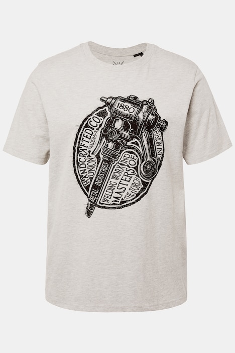JP 1880 T-Shirt, Workwear, Halbarm, großer Print, bis 8 XL