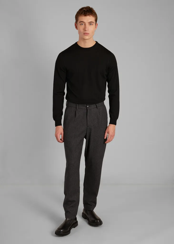 Pantalon à plis en laine L'Exception Paris