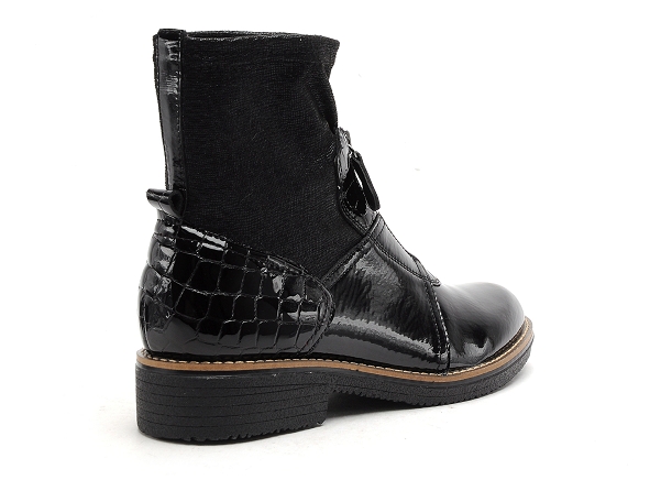 Fugitive boots bottine plates femme gemeau noir