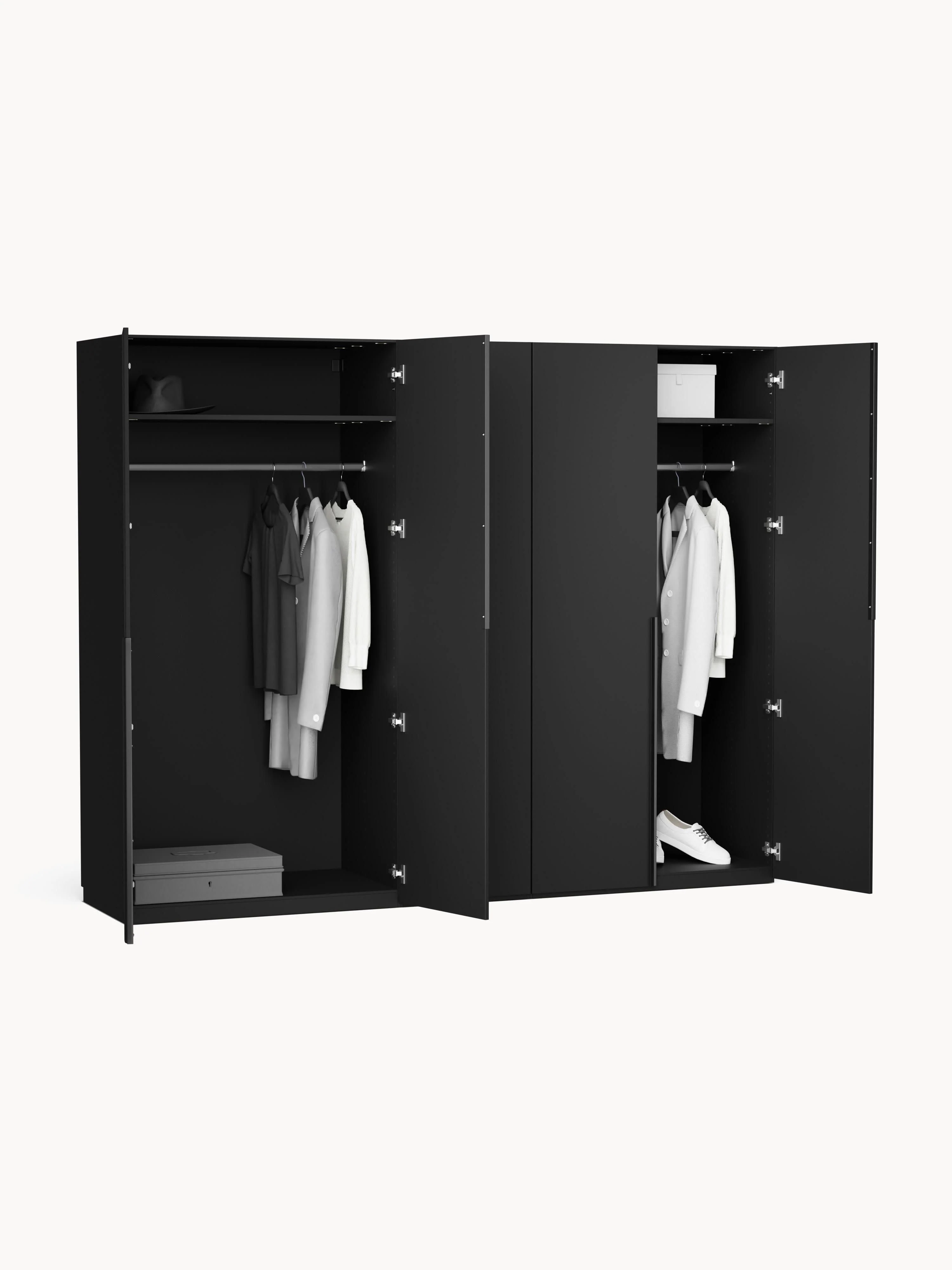 Modulaire draaideurkast Leon, 250 cm breed, diverse varianten