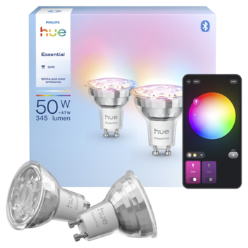 Philips Hue essential GU10 2 stuks 5W