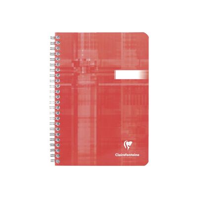 Clairefontaine - Carnet de notes à spirale - A5 - 180 pages - petits carreaux