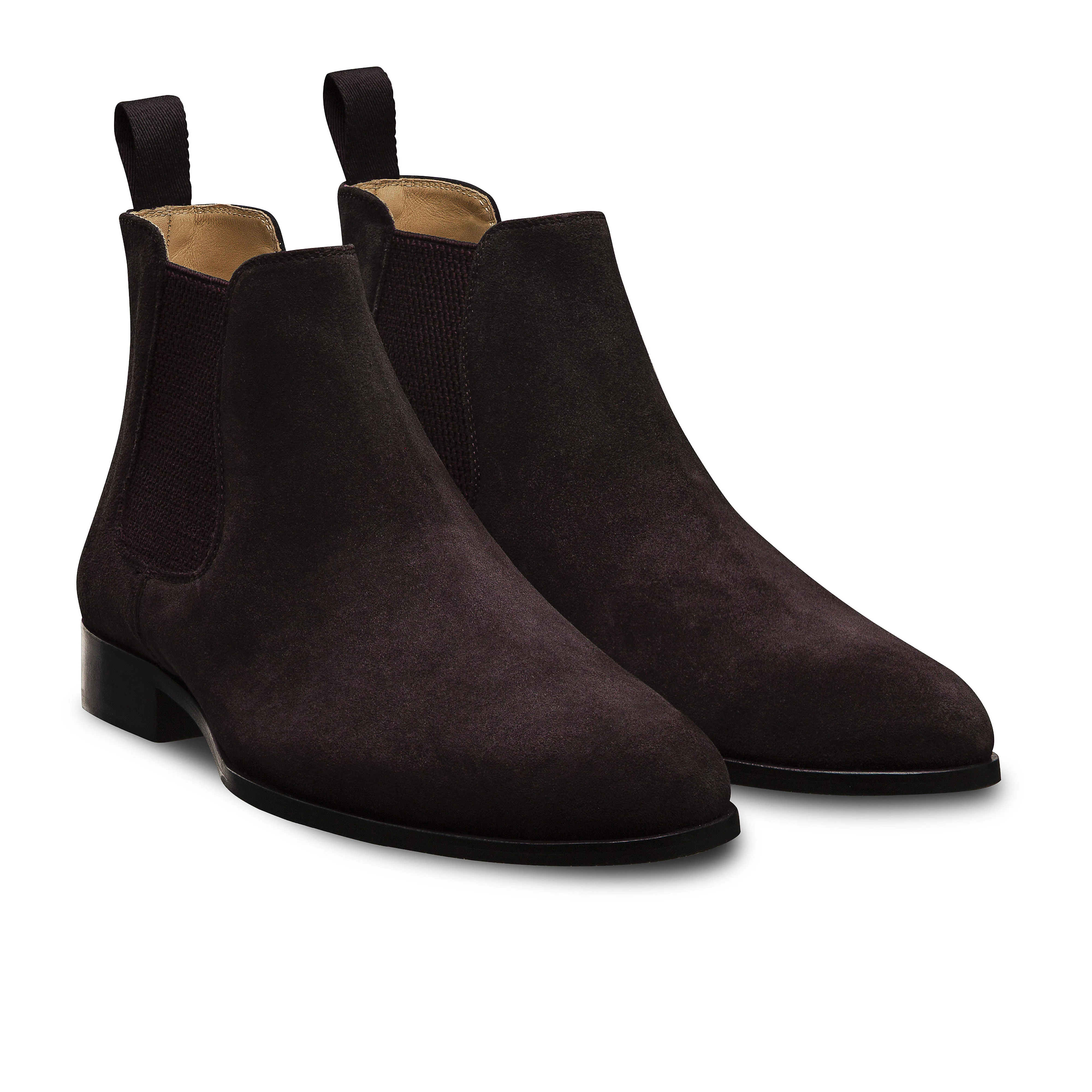 Bottines basses Shoji 1008 veau velours marron