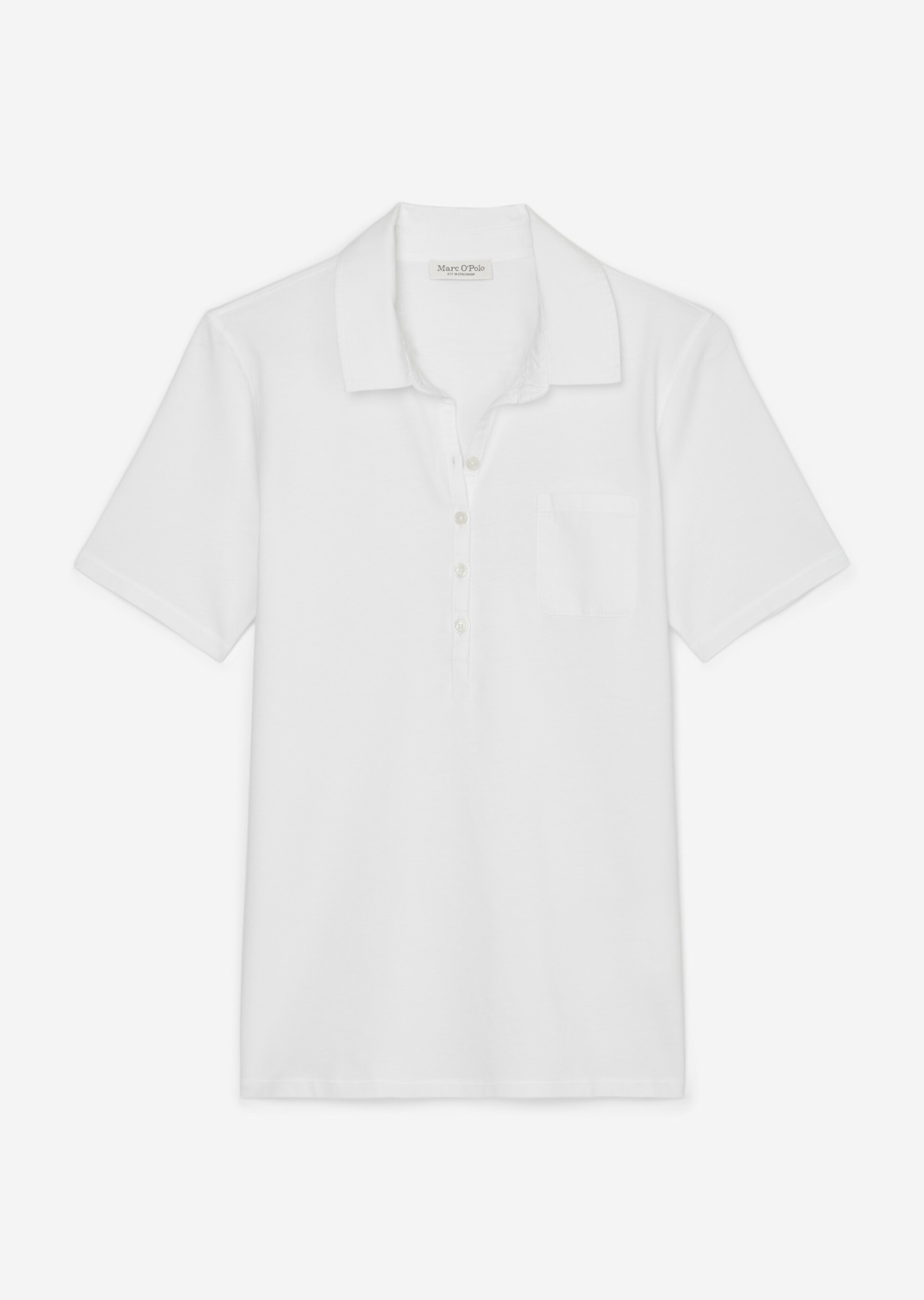 Kurzarm Poloshirt regularmit Material-Mix-Details