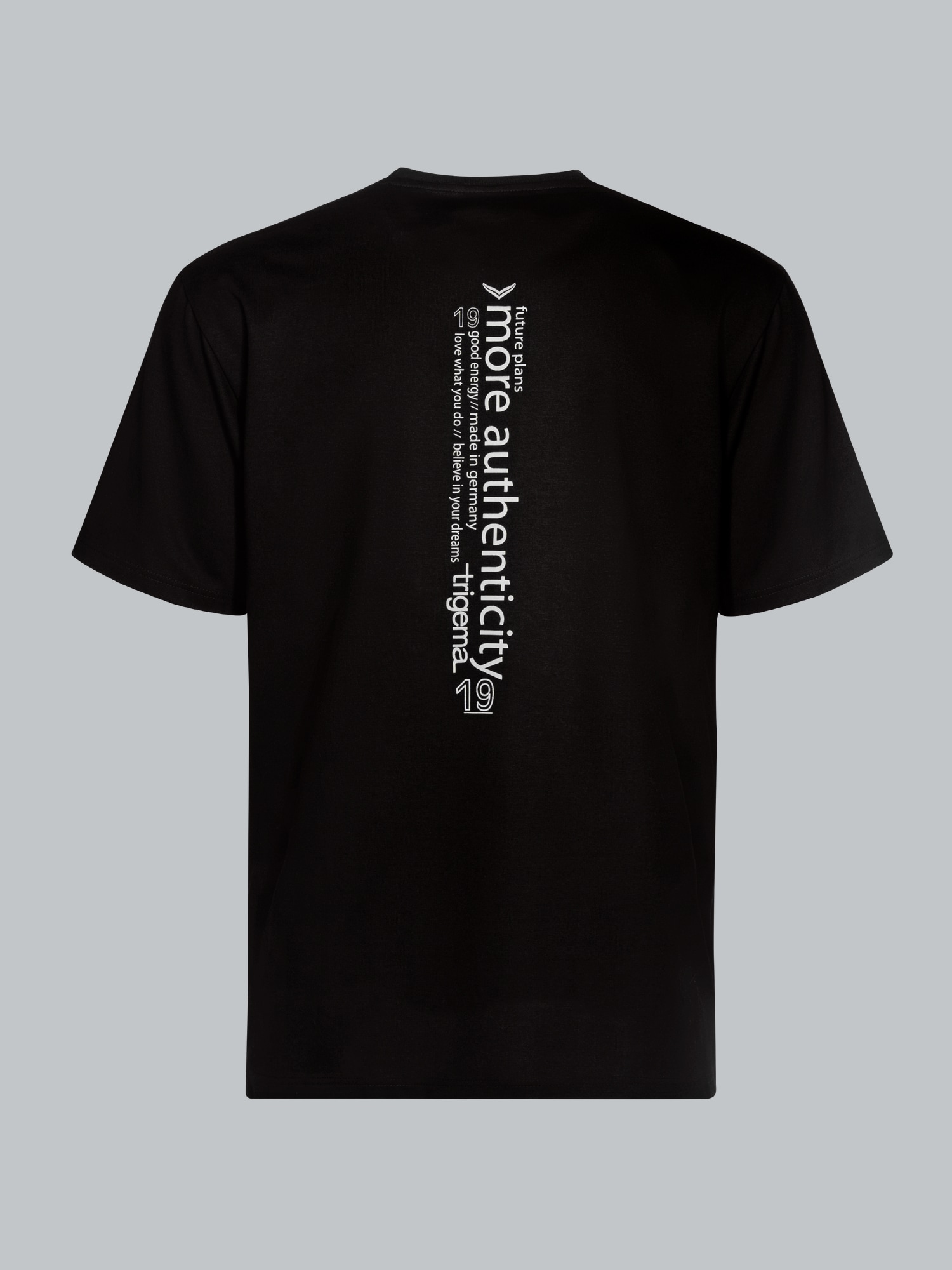 Oversized T-Shirt mit Rückenprint Schwarz