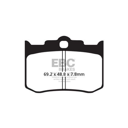 Plaquettes de freins EBC Sinter Métal Fritté avant/arrière (selon modèle)