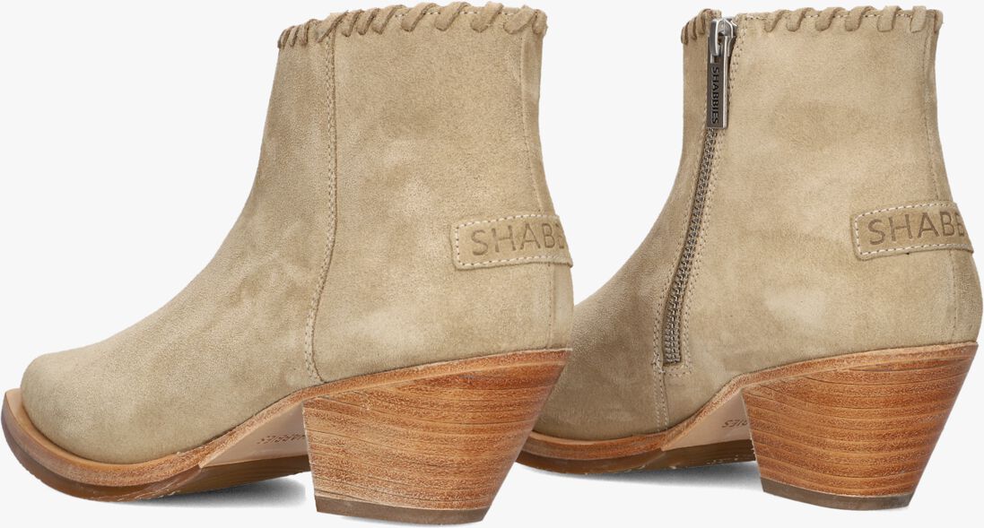 SHABBIES beige shabbies enkellaarsjes lute ankie