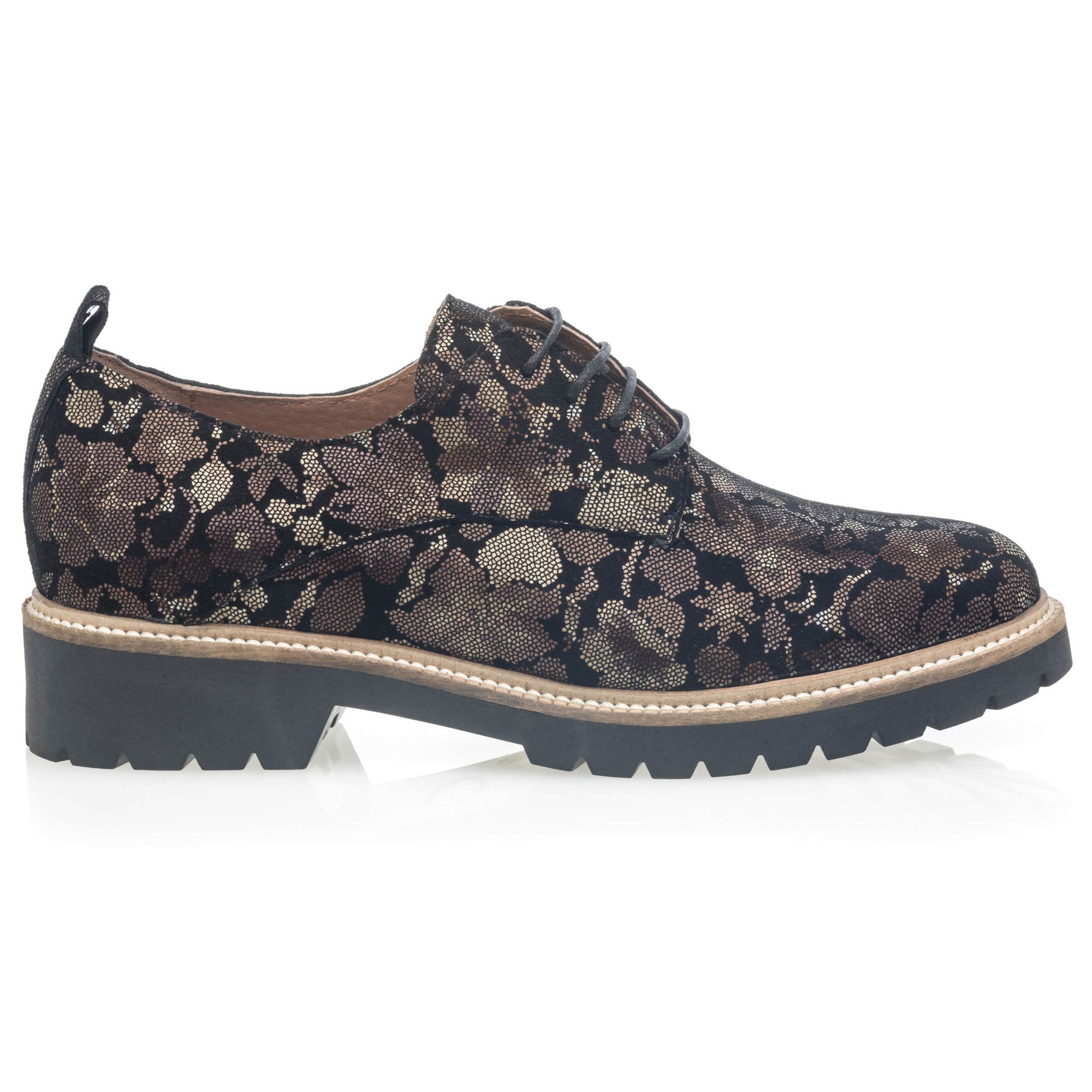 Derbies Femme en cuir multicolore