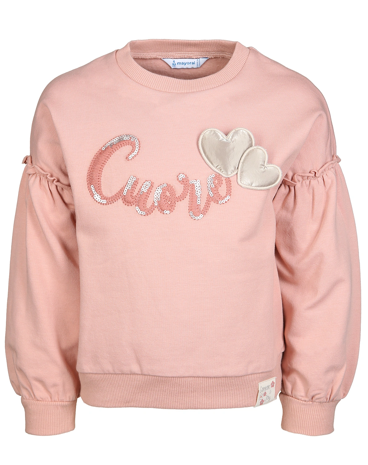 Sweatshirt CUORE in nude