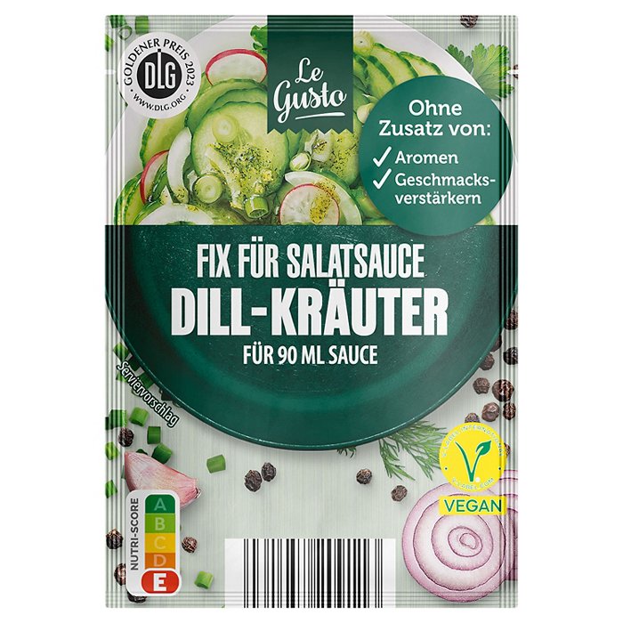 LE GUSTO Fix für Salat-Sauce 40 g, Dill Kräuter
