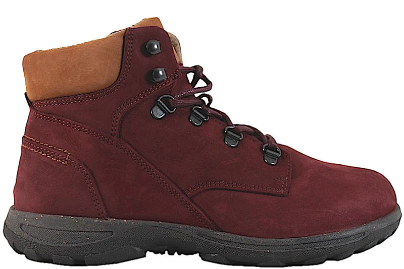 NEW FEET STØVLE I RØDT NUBUCK
