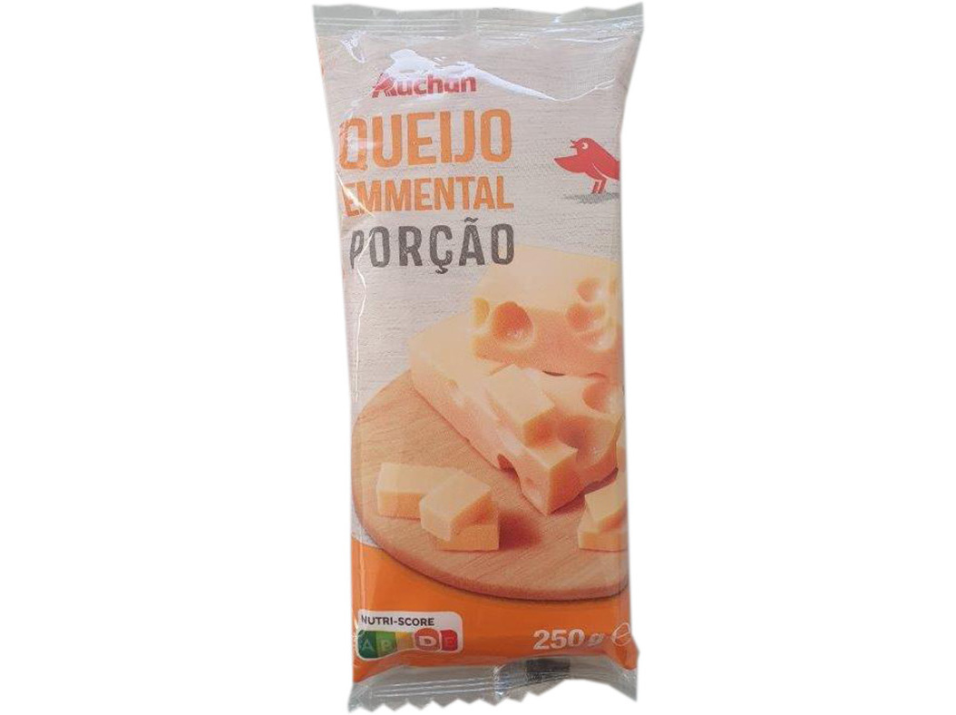 QUEIJO EMMENTAL AUCHAN PORÇÕES 250G