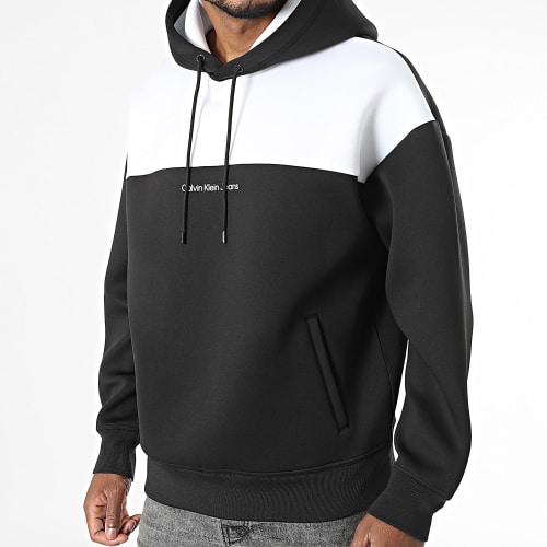 Sweat Capuche 4628 Noir Blanc