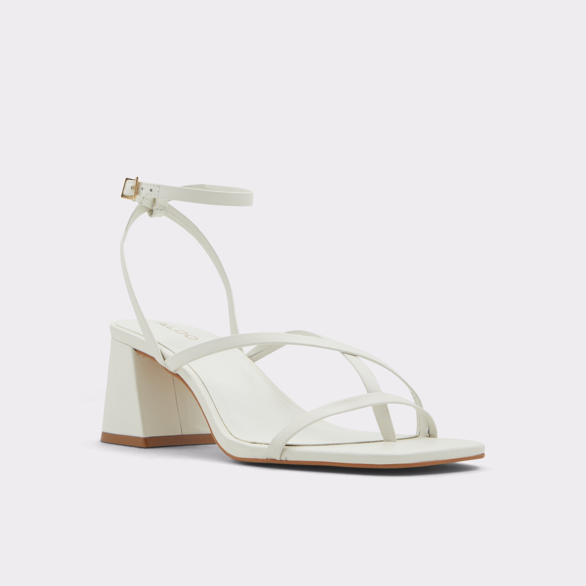 Adrauder White-Bone Women Strappy Sandals