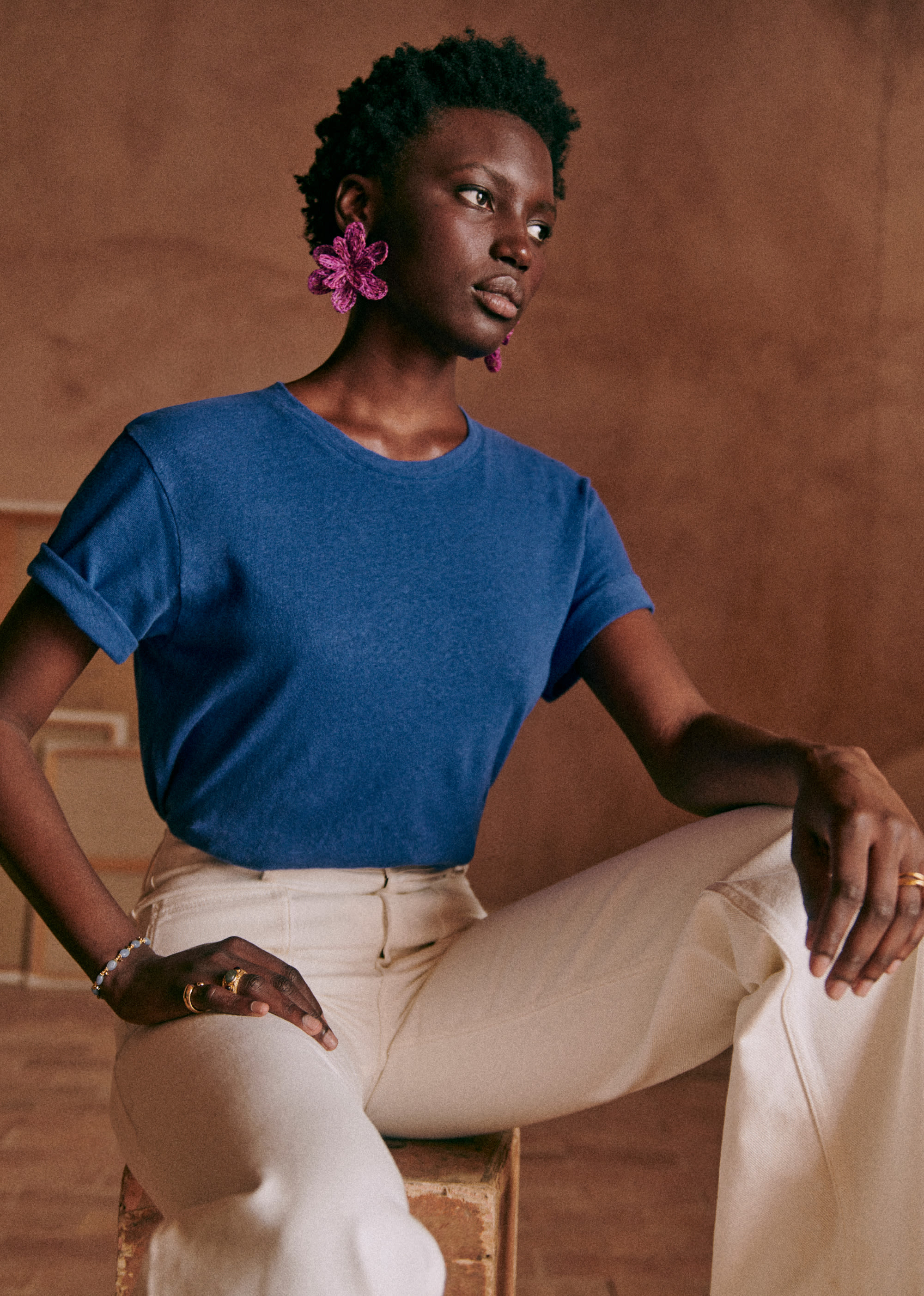 T-Shirt Martha - Bleu Vif - E-SHOP/T-SHIRTS 5905336
