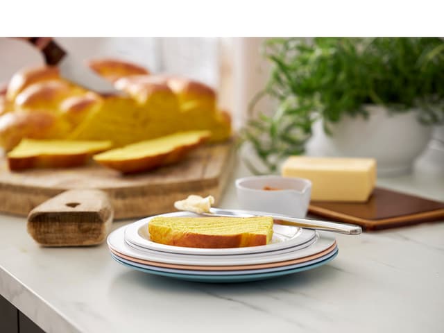 Rosti Hamlet Middagstallerken Dia. 24,5 x 2 cm Hvid