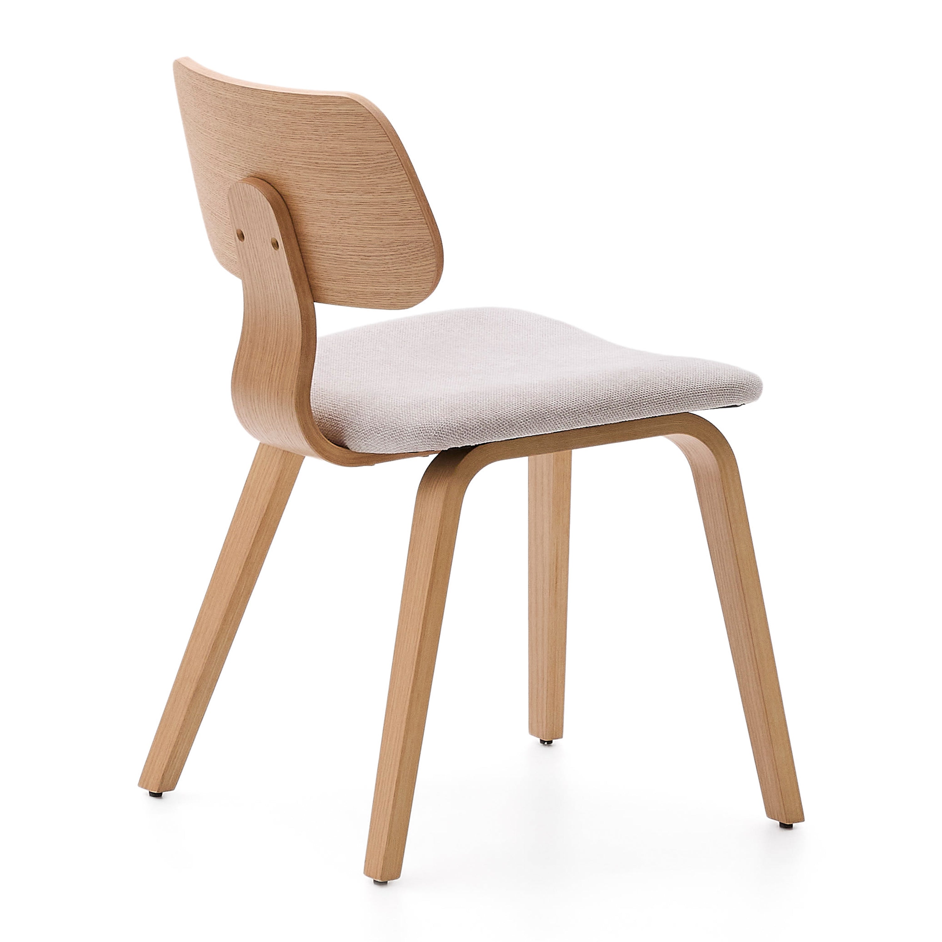 Kave Home Gena Eetkamerstoel - Eiken / Beige