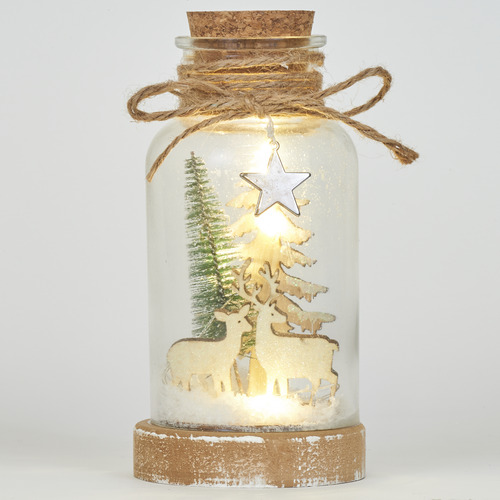 Bizzotto - BOTTIGLIA VT HOLLISTER RENNA C-LED - Blanc