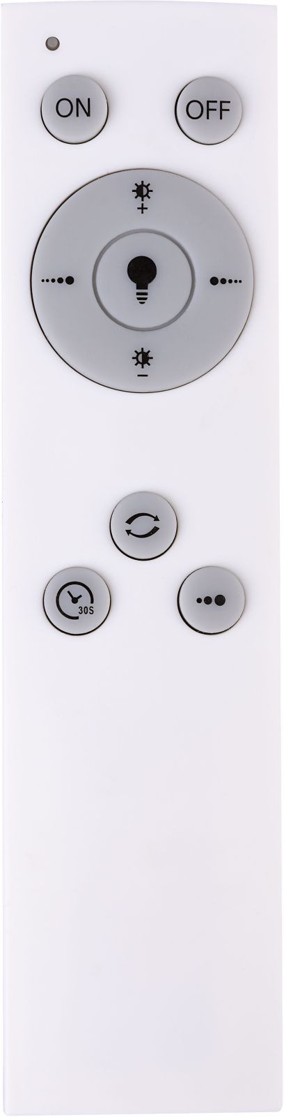 LED-Deckenleuchte - weiß - Chromring - Ø 68 cm