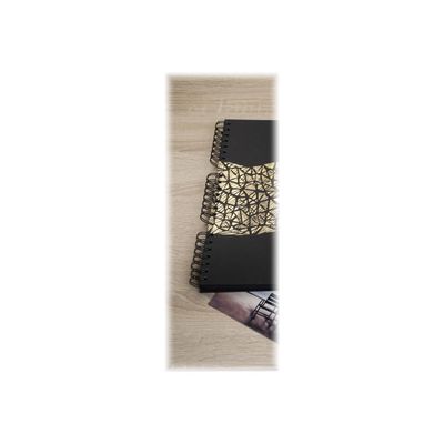 Exacompta Aramy - Album photos 32 x 32 cm - 60 pages - noir/or