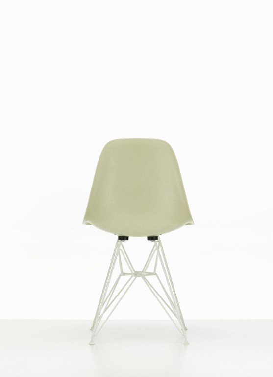 Vitra Eames DSR stoel fiberglass vast zitkussen, classic red
