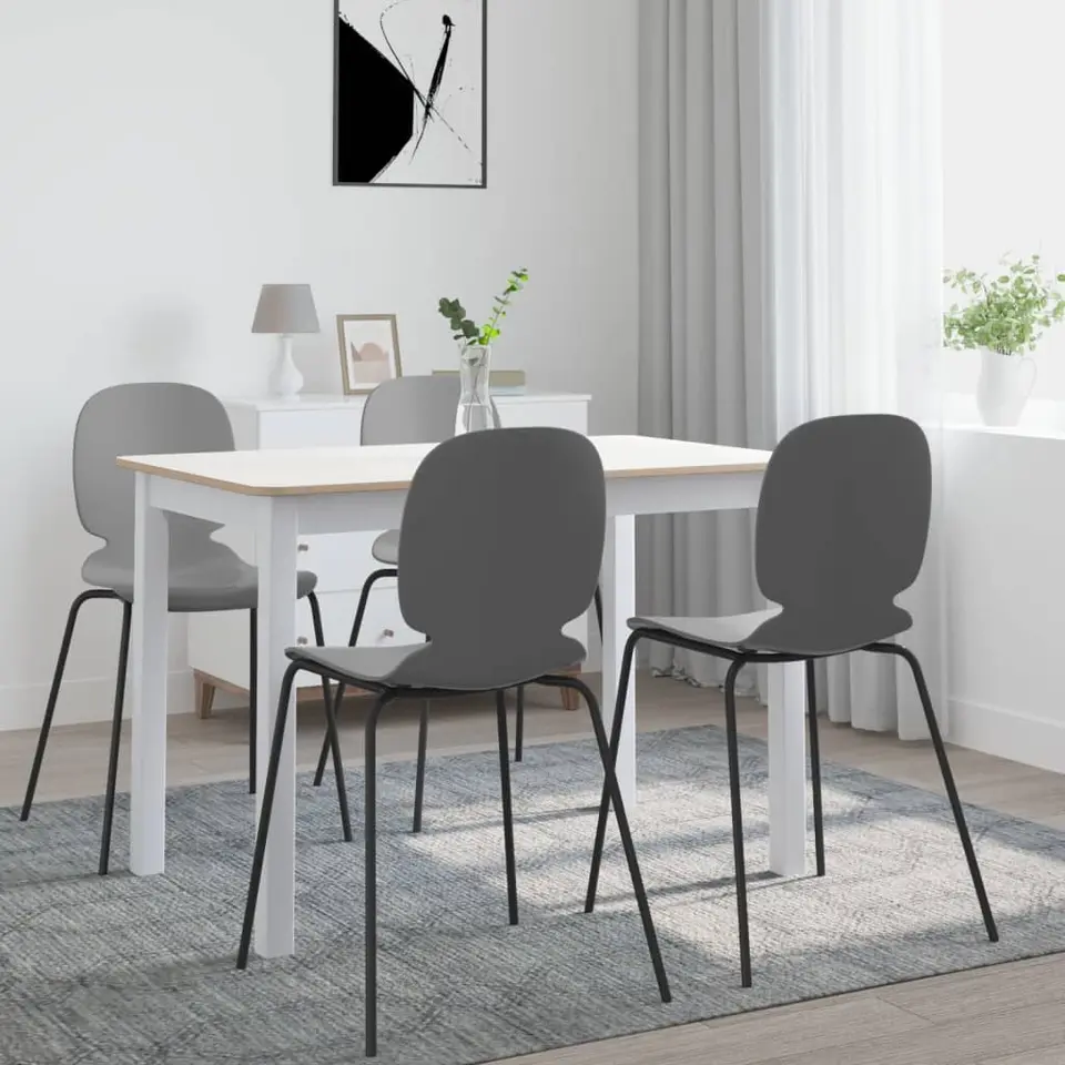 vidaXL - Eettafel - Wit - Hout