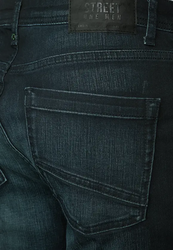 Slim Fit Jeans - dark blue coated