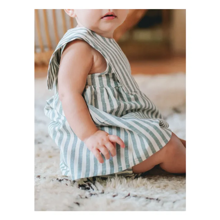 Loir Robe Colombe Rayée | Vert