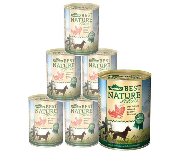 Dehner Best Nature Nassfutter für Hunde Adult