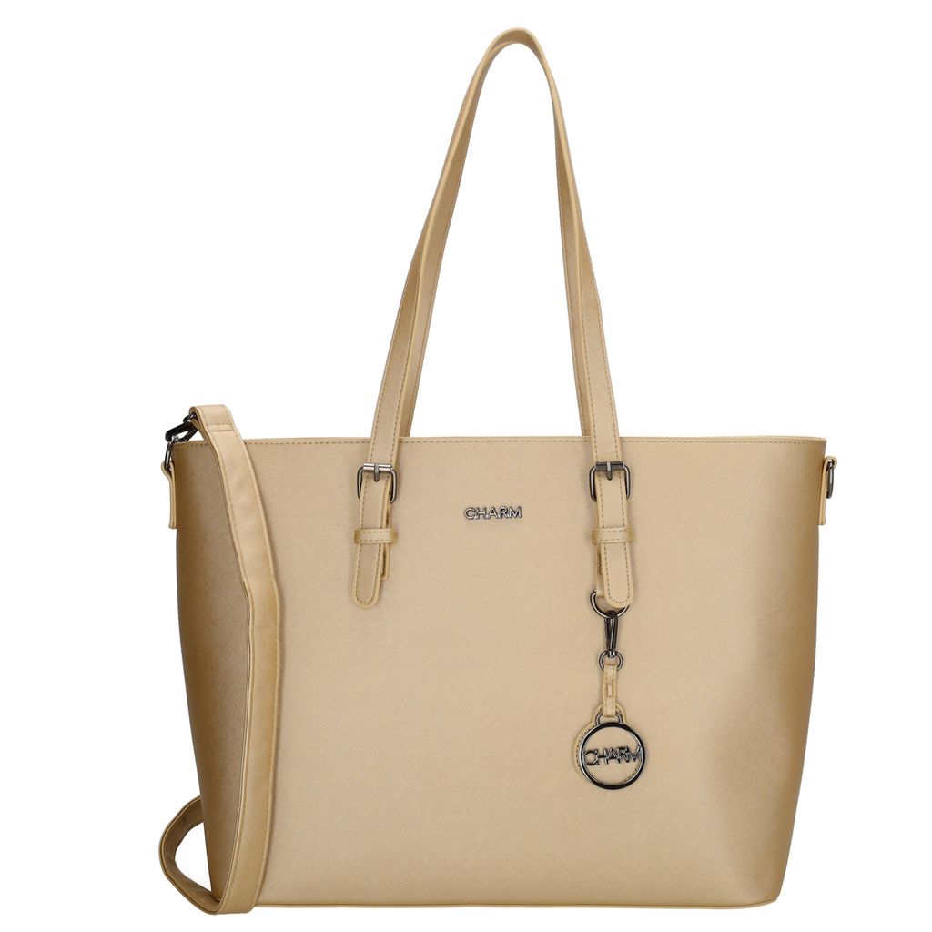 Charm London Birmingham Shopper 15,6 inch Licht Goud