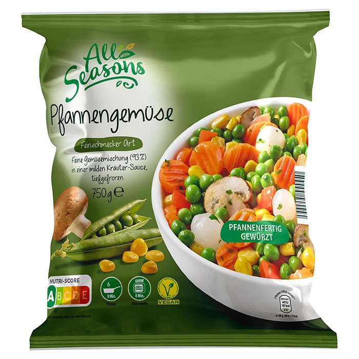 ALL SEASONS Pfannengemüse 750 g, Feinschmecker Art