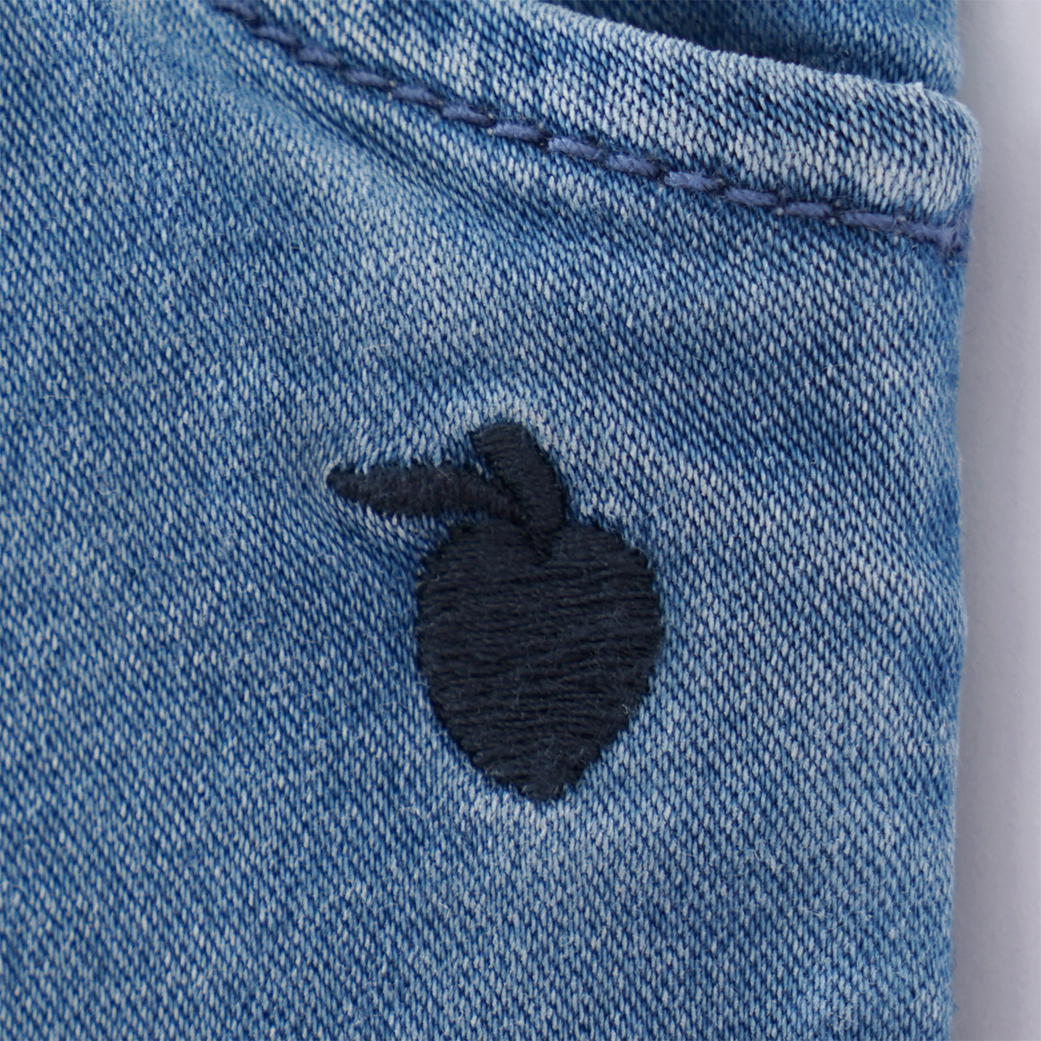 Topomini Baby Jeans mit Schlupfbund hellblau