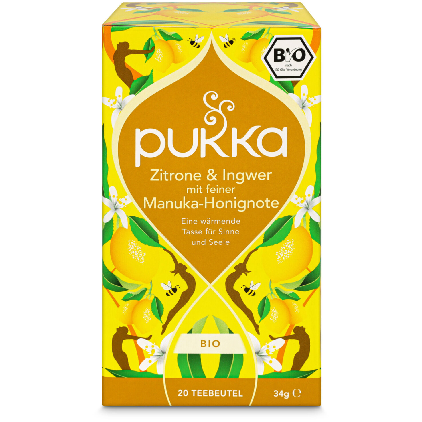 Pukka Bio Tee Zitrone Ingwer & Manuka-Honig 20 Beutel